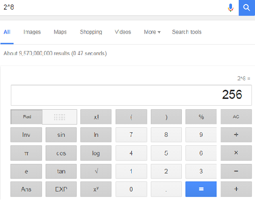 ماشین حساب گوگل