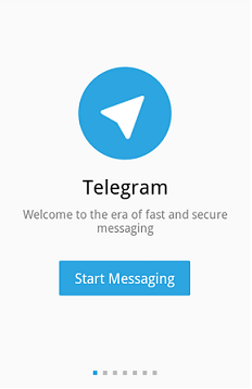 اولین صفخه ورودی تلگرام